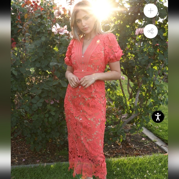 Adelyn Rae Adrian Crochet Lace Dress - Picture 12 of 12